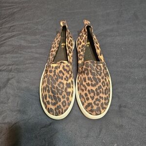 Leopard Print Slip-On Sneakers